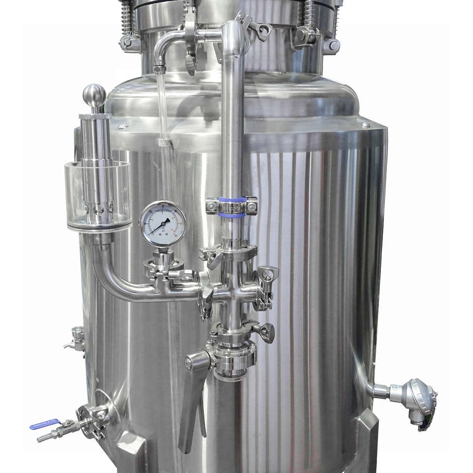 Isobarer Gekühlter Edelstahltank 100 liter - 60° Konische  Boden